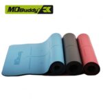 MD Buddy MD9040 Gray PU Yoga Mat with Markings