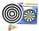 Baili 12" Flocked Dartboard – 30cm Target Board with 4 Lightweight Darts (6g) | Model BL-12115 - Image 2