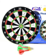 Baili 12" Flocked Dartboard – 30cm Target Board with 4 Lightweight Darts (6g) | Model BL-12115