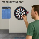 18" Professional Bristle Dartboard – Tournament Size Dart Board for Steel Tip Darts, High-Density Sisal Surface, Durable Indoor Game - Image 2