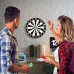 17" Double-Sided Dart Board Game Set with 6 Steel Tip Darts – Indoor & Outdoor Party Game for Adults, Teens & Family - Image 7