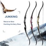 Junxing 56" Takedown Recurve Bow – 30–50 lbs Metal Riser Hunting & Target Practice Bow (Black) - Image 13