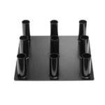 Olympic Bar Holder – 9 Bar Storage Rack | Heavy-Duty Vertical Organizer for Home & Commercial Gyms - Image 3