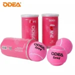 ODEA Training Tennis Balls – Pink Limited Love Edition (2-Ball Barrel) | High Elasticity, Durable Outdoor Training Balls - Image 2