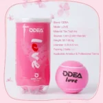 ODEA Training Tennis Balls – Pink Limited Love Edition (2-Ball Barrel) | High Elasticity, Durable Outdoor Training Balls - Image 3